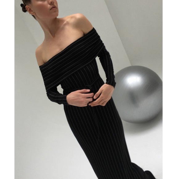 Norma Kamali Dresses & Skirts - Norma Kamali pinstripe dress